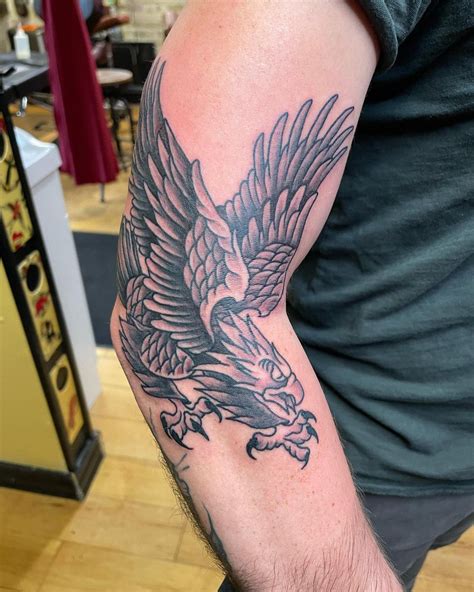 diving eagle tattoo|More.